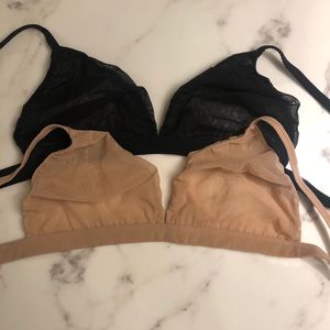 Skims Mesh Triangle Bralettes